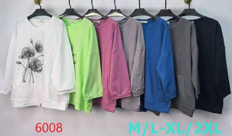 Bluzki damskie Roz M/L-XL-2XL, Mix Kolor Paczka 12 szt